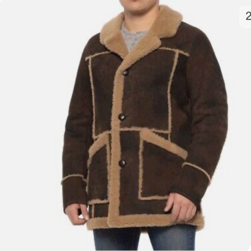 COLE HAAN REAL FUR LAMB LEATHER JACKET COAT/NWT